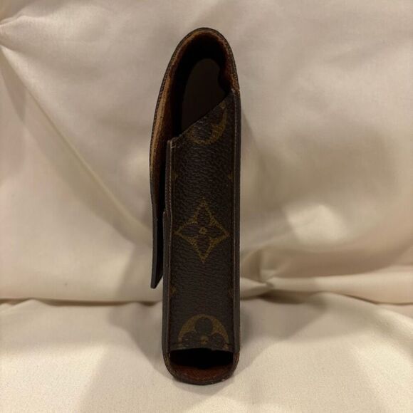 Vintage Louis Vuitton Classic Monogram Cigarette Case LV Coated Canvas Brown - Picture 3 of 11